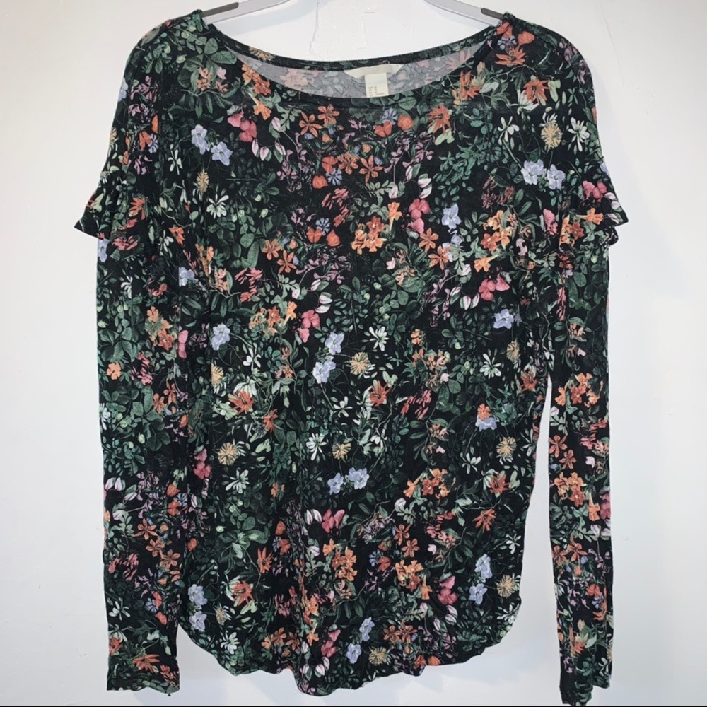 floral h&m long sleeve
